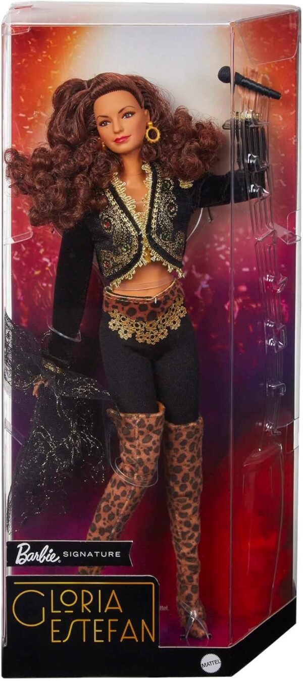 1749335056 Barbie Signature Gloria Estefan Doll in Gold and Black Fashion and Accessories with Microphone Gift for Collectors.jpg