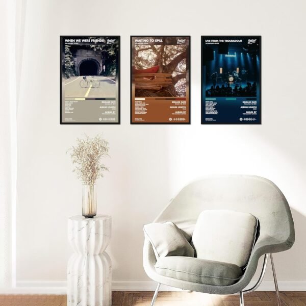 1749367454 BcoMfy The Backseat Lovers Poster Rock Band Album Cover Posters for Room Aesthetic Limited Edition HD Bedroom Music Decor Art Set of 3 8in x 12in Unframed.jpg