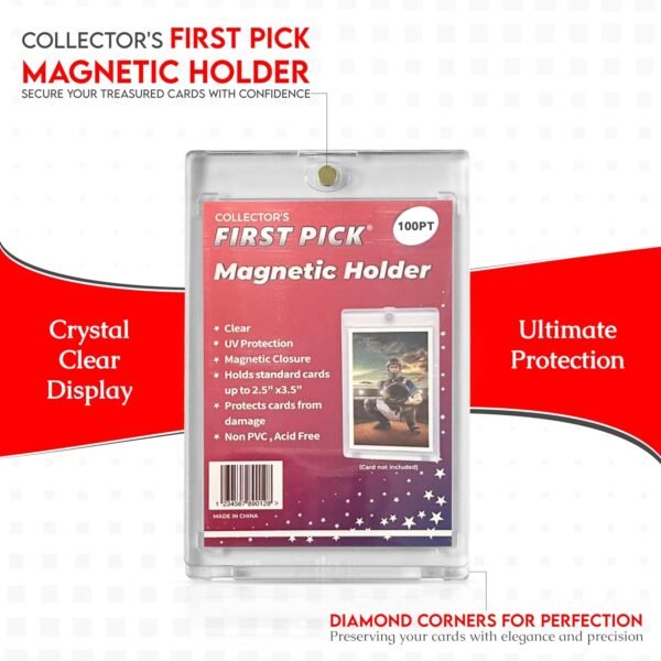 1749453855 25 100PT Premium One Touch Magnetic Card Holder PVC Free UV Protection Hard Plastic Protector for Collectible Sports Cards Trading Card Holder Card Protector Hard Case.jpg