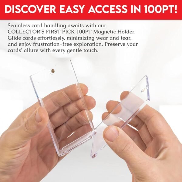 1749453857 25 100PT Premium One Touch Magnetic Card Holder PVC Free UV Protection Hard Plastic Protector for Collectible Sports Cards Trading Card Holder Card Protector Hard Case.jpg