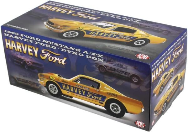 1749543855 1965 AFX Orange Metallic with Blue Stripes and Graphics Dyno Don Limited Edition to 1008 Pieces Worldwide 118 Diecast Model Car by Acme A1801851.jpg