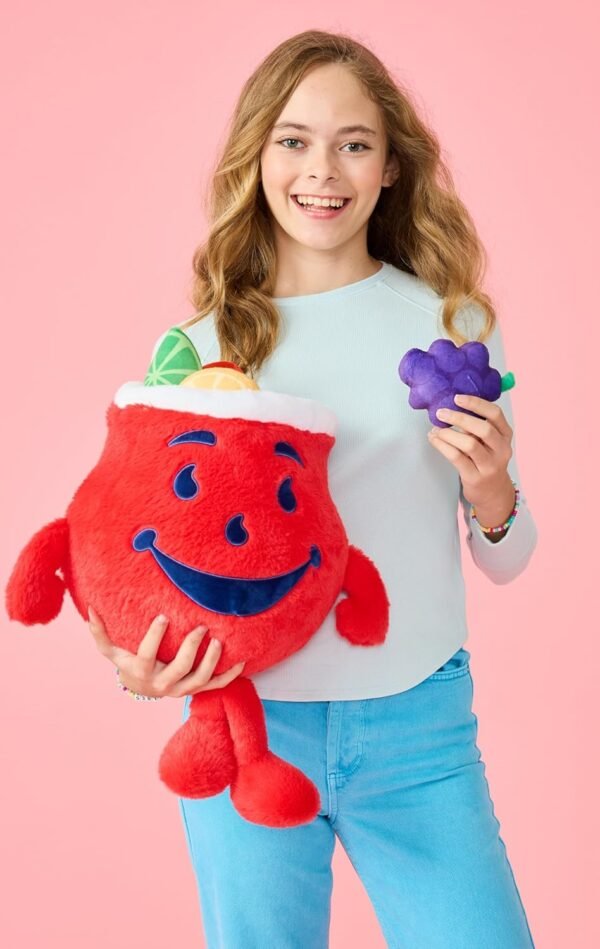 1749734655 iscream Kool Aid Man Tropical Punch 14 x 12 Pillow Set with Mini Fruit Shaped Pillows.jpg