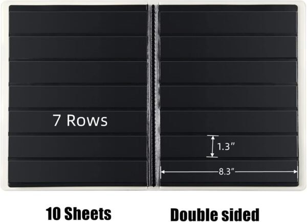 1749759859 MUDOR Stamp Collecting Album 7 Rows Pockets Stamp Book for Collectors 10 Sheets Stamp Stockbook.jpg