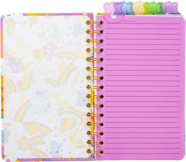 1749810253 Silver Buffalo Care Bears Spiral Tabbed Notebook Featuring Grumpy Bear Share Bear Tenderheart Bear Cheer Bear Bedtime Bear and Good Luck Bear 8 x 5.jpg