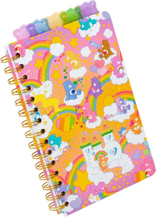 1749810254 Silver Buffalo Care Bears Spiral Tabbed Notebook Featuring Grumpy Bear Share Bear Tenderheart Bear Cheer Bear Bedtime Bear and Good Luck Bear 8 x 5.jpg