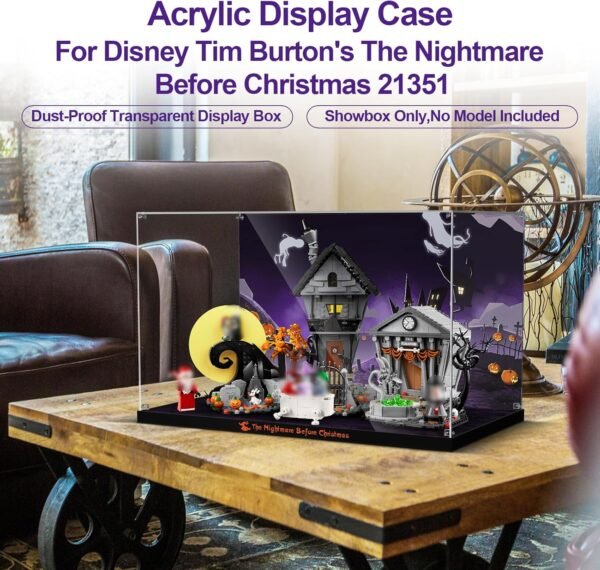 1750123453 Acrylic Display Case for Lego Disney Tim Burtons The Nightmare Before Christmas Dustproof Display Box Compatible with Lego 21351 ONLY Box NOT Model.jpg