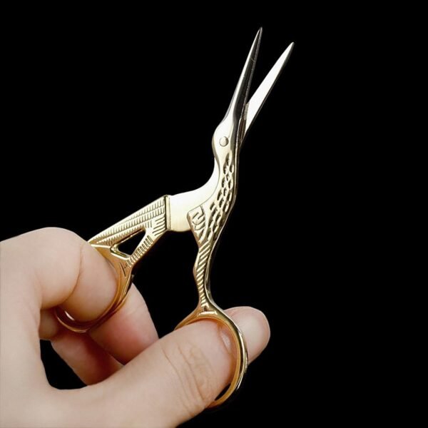 1750155853 BIHRTC Gold Vintage Plum Blossom Scissors and Classic Crane Design Sewing Scissors for Embroidery Sewing Craft Art Work Everyday Use.jpg