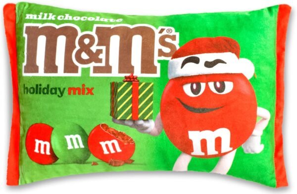 1750177453 iscream MMs Holiday Package 14 x 8.5 Pillow Set with Red Green Mini MMs Candy Pillows.jpg