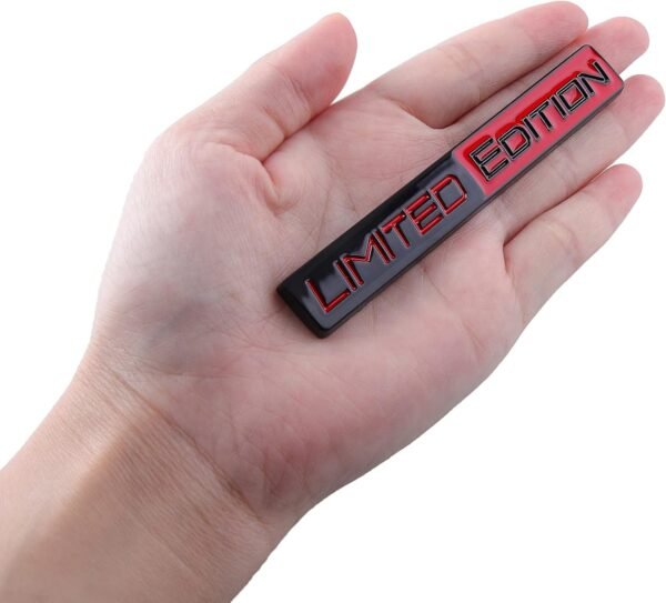 1750235054 Limited Edition Emblem 3D Metal Badges Decal Sticker Auto Racing Sport Emblem for Rear Trunk Side Car Sticker Accessories 2X Black red.jpg
