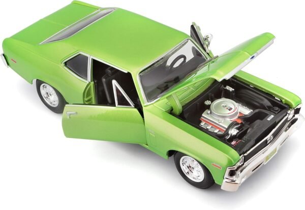 1750382653 Maisto 124 Scale 1970 Chevrolet Nova SS Diecast Vehicle Colors May Vary Green.jpg