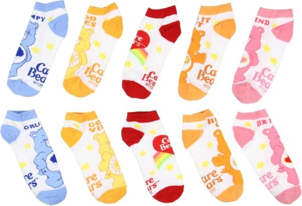 1750404256 Mad Engine Care Bears Socks Womens 5 Pack Care Bear Personalities Mix and Match Adult No Show Ankle Socks.jpg