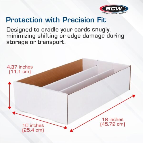 1750717453 BCW Super Shoe Storage Box – 10 Pack Cardboard Organizer for Trading Gaming Collectible Use Holds 3000 Standard or 600 3x4 Toploaders Assembly Required.jpg
