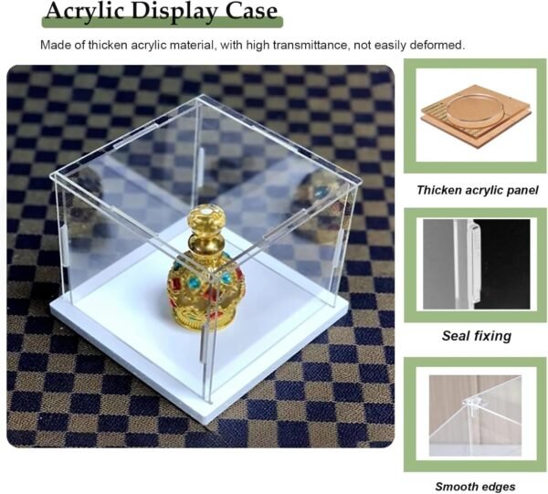 1751160254 814 2024 Inch Tall Clear Acrylic Display Case Transparent Dustproof Box DollCrafts Storage Cube Desktop Collectibles Displaying Case35x35x60cm14x14x24.jpg