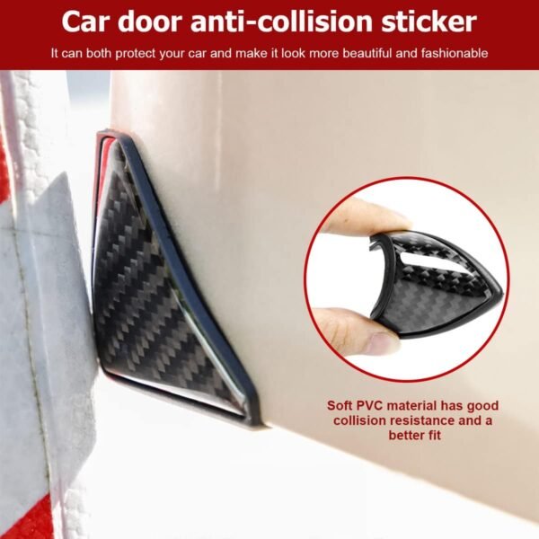 1751300653 BESULEN 2Pcs Car Edge Guards Carbon Fiber Corner Protector Anti Collision Auto Front Door Self Adhesive Sticker Accessories for SUV Trucks.jpg