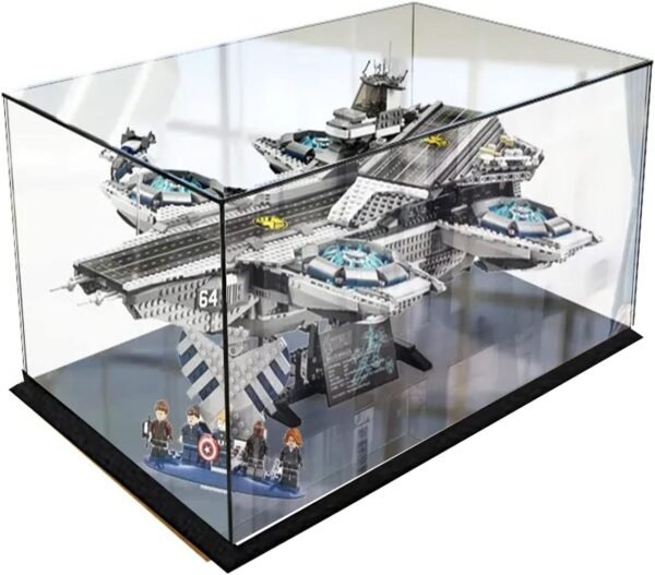 1751307854 Clear Acrylic Display Case Assemble Countertop Box with Black Base Dustproof Protection Showcase for Action Figures Toys Collectibles 22x13x12in55x33x30cm.jpg