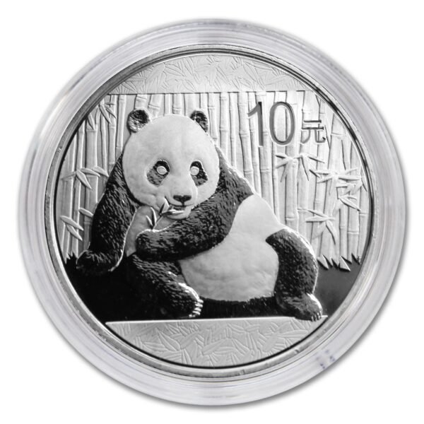 1989 2016 Random Year 1 oz Chinese Silver Panda Coin in Capsule Brilliant Uncirculated with Certificate of Authenticity ¥10 Yuan BU ¥10 Yuan Seller BU.jpg