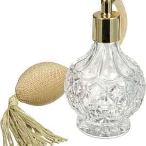80ml Clear Crystal Vintage Style Perfume Bottle Gold Long Spray.jpg