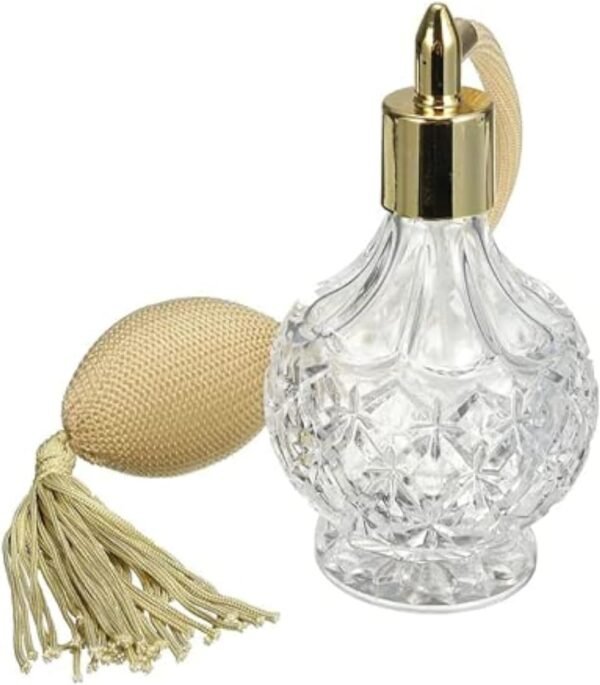 80ml Clear Crystal Vintage Style Perfume Bottle Gold Long Spray.jpg