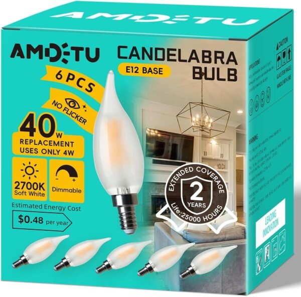 AMDTU E12 40 Watt Equivalent Frosted Small Base LED Bulb.jpg