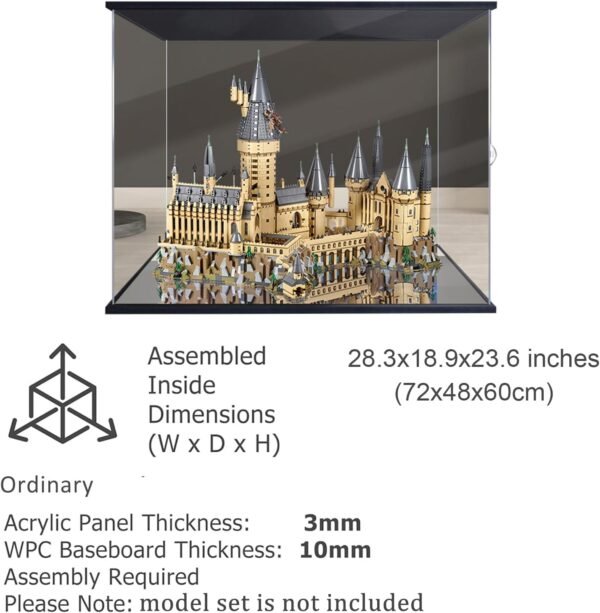 Acrylic Display Case Applicable to Lego 71043 Hogwarts Castle Architectural Model Protect Your Collectibles from Dust with a Clear Showcase NOT Included The Model 3mm.jpg