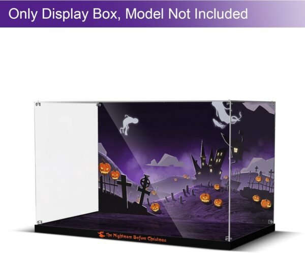 Acrylic Display Case for Lego Disney Tim Burtons The Nightmare Before Christmas Dustproof Display Box Compatible with Lego 21351 ONLY Box NOT Model.jpg