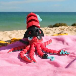 Articulated Pirate Squid Figurine – Interactive 3D Printed Ocean Themed Toy.jpg