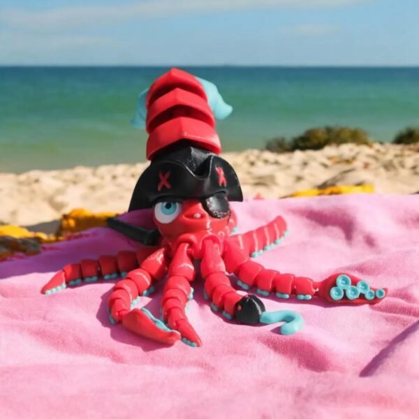 Articulated Pirate Squid Figurine – Interactive 3D Printed Ocean Themed Toy.jpg