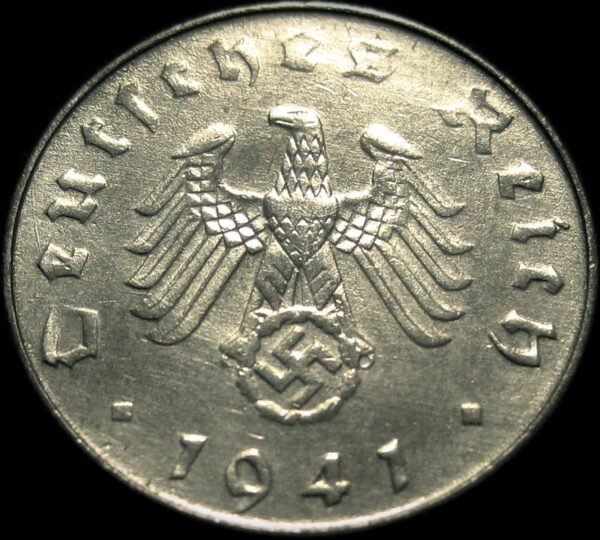 Authentic Germany Third Reich 10 Pfennig Coin World War II.jpg