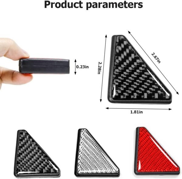 BESULEN 2Pcs Car Edge Guards Carbon Fiber Corner Protector Anti Collision Auto Front Door Self Adhesive Sticker Accessories for SUV Trucks.jpg