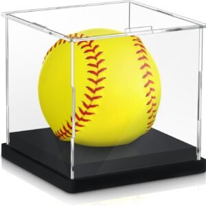 Baderke 1 Pcs Softball Display Case Acrylic Softball Baseball Stand.jpg