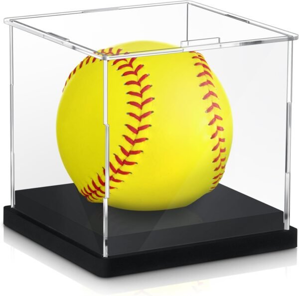 Baderke 1 Pcs Softball Display Case Acrylic Softball Baseball Stand.jpg