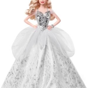 Barbie Signature 2021 Holiday Doll 12 inch Blonde Wavy Hair in.jpg