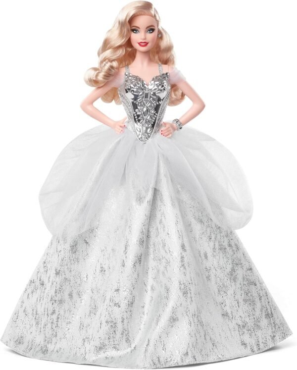 Barbie Signature 2021 Holiday Doll 12 inch Blonde Wavy Hair in.jpg