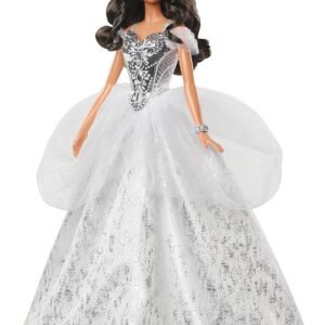 Barbie Signature 2021 Holiday Doll 12 inch Brunette Hair in Silver.jpg