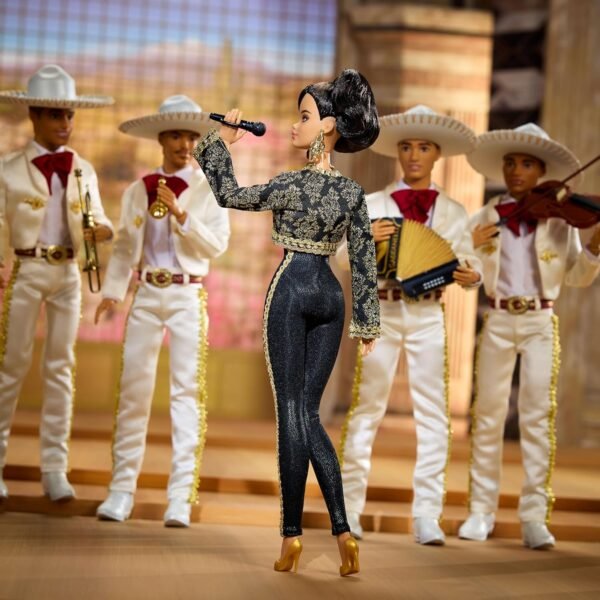 Barbie Signature Doll Juan Gabriel Collectible in Chic Black and Gold Suit with Cropped Jacket and Golden Accessories.jpg