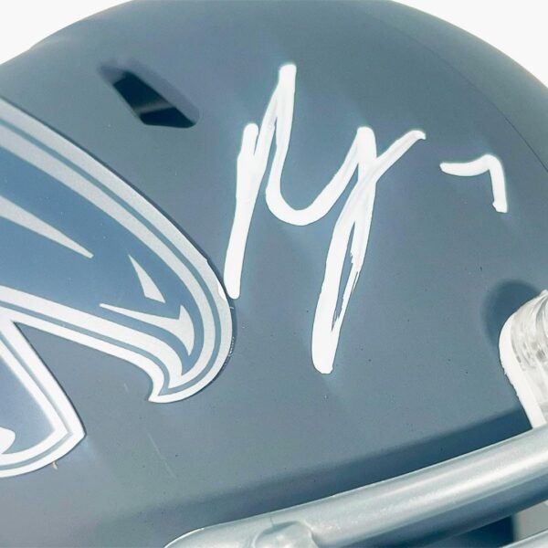 Bijan Robinson Autographed Atlanta Falcons Football Mini Helmet Hand Signed Beckett Grading Services Authenticated.jpg