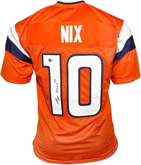 Bo Nix Autographed Football Jersey Hand Signed Beckett.jpg