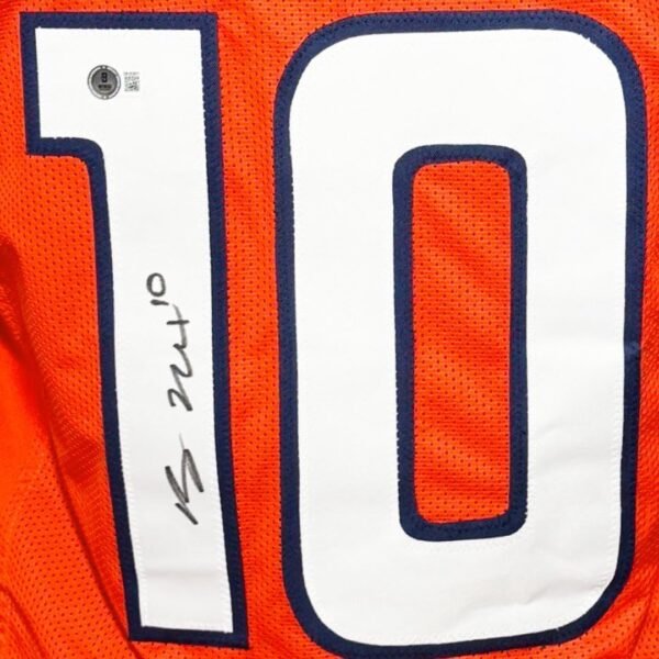 Bo Nix Autographed Football Jersey Hand Signed Beckett Grading Services Authenticated.jpg