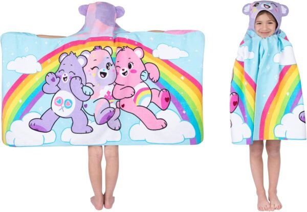 Care Bears BathPoolBeach Soft Cotton Terry Hooded Towel Wrap 24.jpg