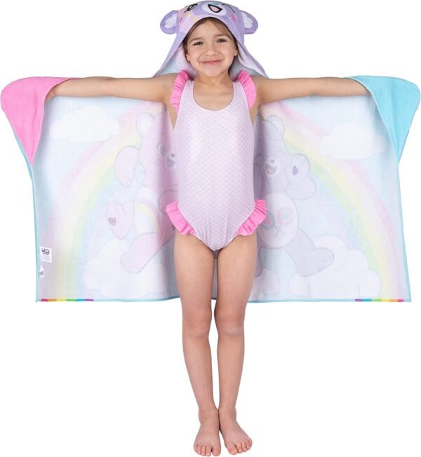 Care Bears BathPoolBeach Soft Cotton Terry Hooded Towel Wrap 24 in x 50 in By Franco Kids.jpg