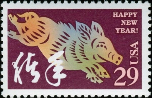 Chinese Lunar Year of the Pig Collectible Stamp Sheet.jpg