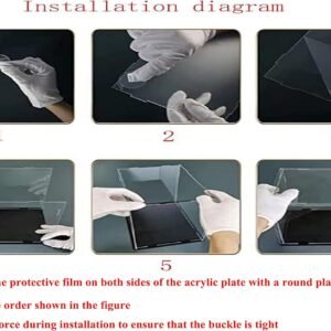 Clear Acrylic Display Case Assemble Countertop Box with Black Base Dustproof.jpg