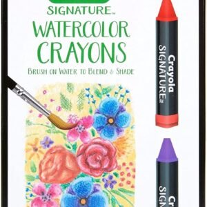 Crayola Signature Premium Watercolor Crayon Sticks Paintbrush 12 Count.jpg