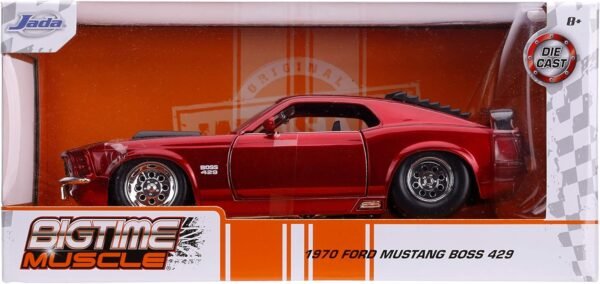 Jada Bigtime Muscle 124 1970 Ford Mustang Boss 429 Die cast Car Candy Red Toys for Kids and Adults.jpg