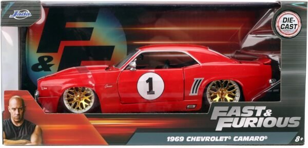Jada Toys Fast Furious 124 1969 Chevy Camaro Die Cast Model Car Detailed Exterior Authentic Movie Replica Collectible Toy – Ages 8 Red.jpg