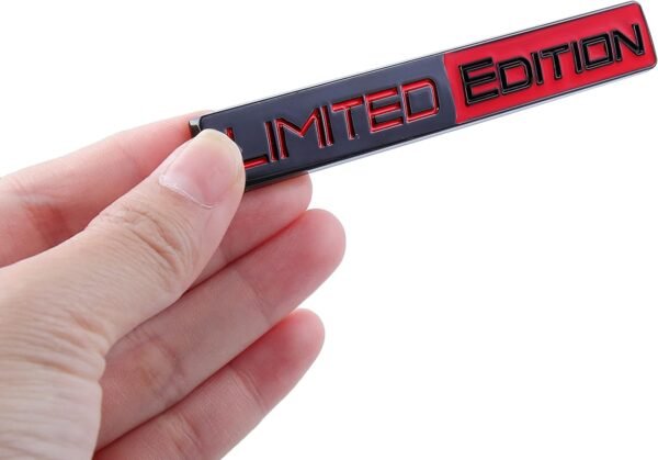 Limited Edition Emblem 3D Metal Badges Decal Sticker Auto Racing Sport Emblem for Rear Trunk Side Car Sticker Accessories 2X Black red.jpg