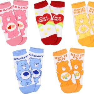 Mad Engine Care Bears Socks Womens 5 Pack Care Bear Personalities.jpg