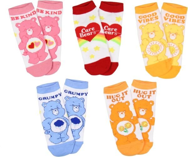 Mad Engine Care Bears Socks Womens 5 Pack Care Bear Personalities.jpg