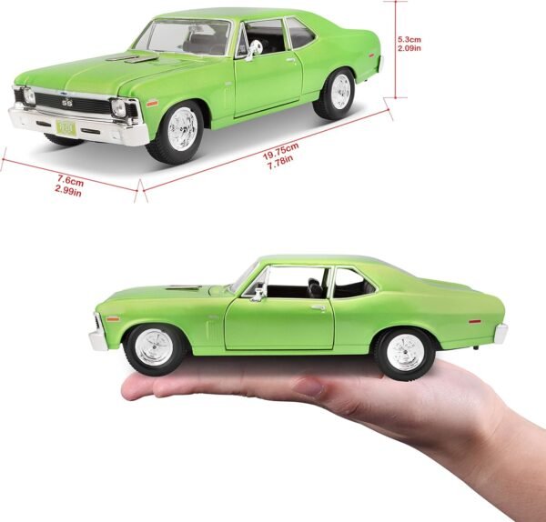 Maisto 124 Scale 1970 Chevrolet Nova SS Diecast Vehicle Colors May Vary Green.jpg
