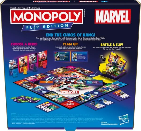 Monopoly Flip Edition Marvel Board Game Ages 8 and Up 2 to 4 Players Family Board Games for Kids Teens and Adults.jpg